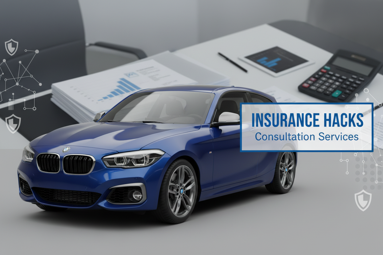 i want a insurance hacks/ consultation image that contains a bmw m140i